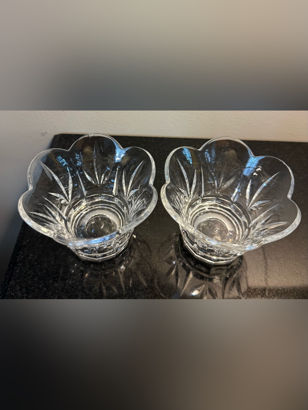 Crystal Heart-Shaped Decorative votive candleholders - Set of 2